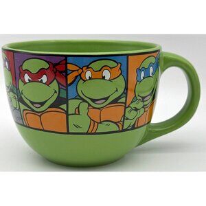 Teenage Mutant Ninja Turtles Large Coffee/Soup Mug 24oz Red Green 2016 Viacom